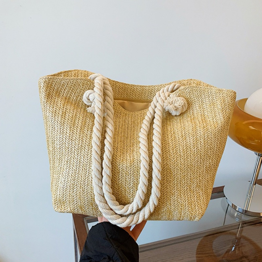 Women'S Raffia Bags - Nieuwe zomer strandtas grote capaciteit raffia