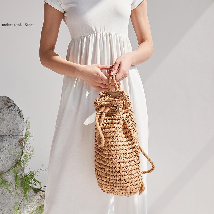 Handgemaakte strandschoudertas - Women'S Raffia Bags recensie en prijs