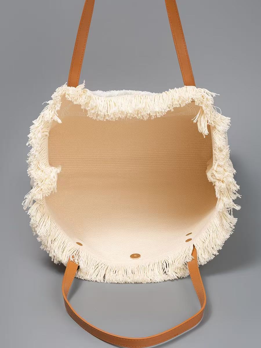 Raffia draagtas met kleurrijke - Women'S Raffia Bags recensie en prijs