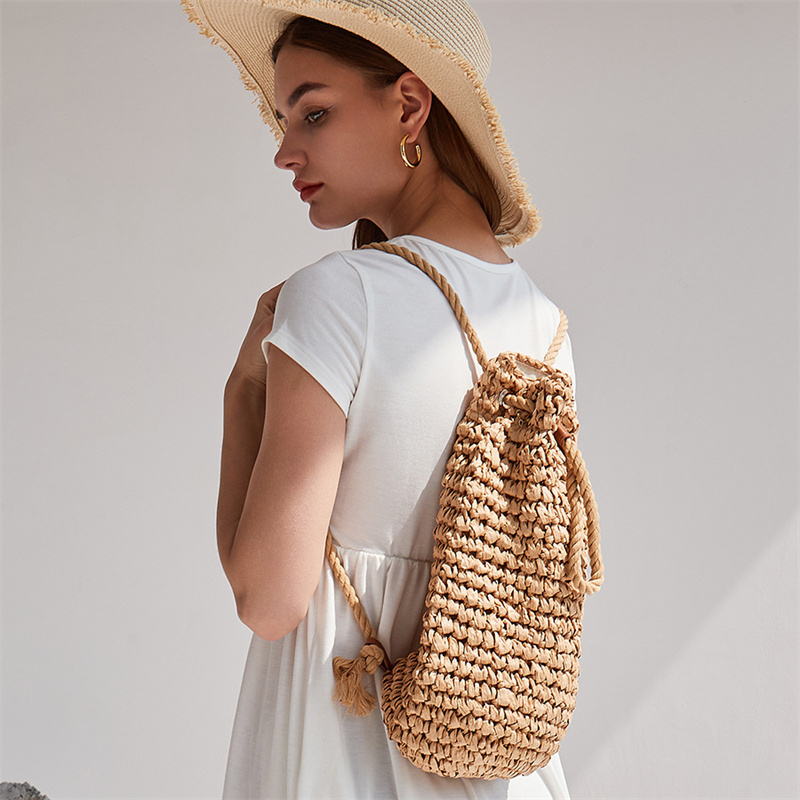 2023 Zomer Casual Stro Rugzakk - Women'S Raffia Bags recensie en prijs