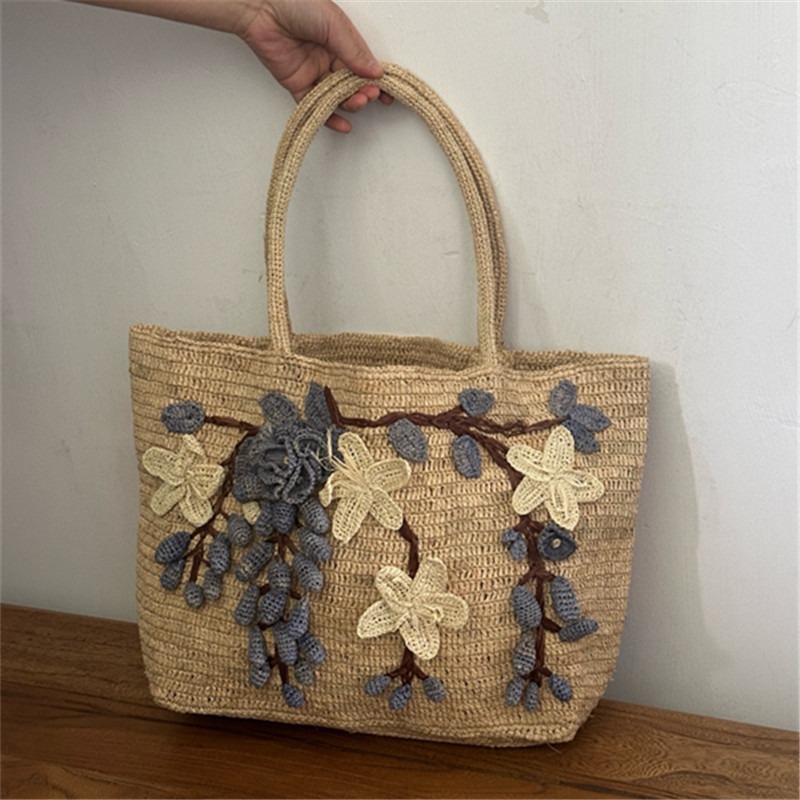 Nieuwe handgemaakte raffia 3D  - Women'S Raffia Bags recensie en prijs